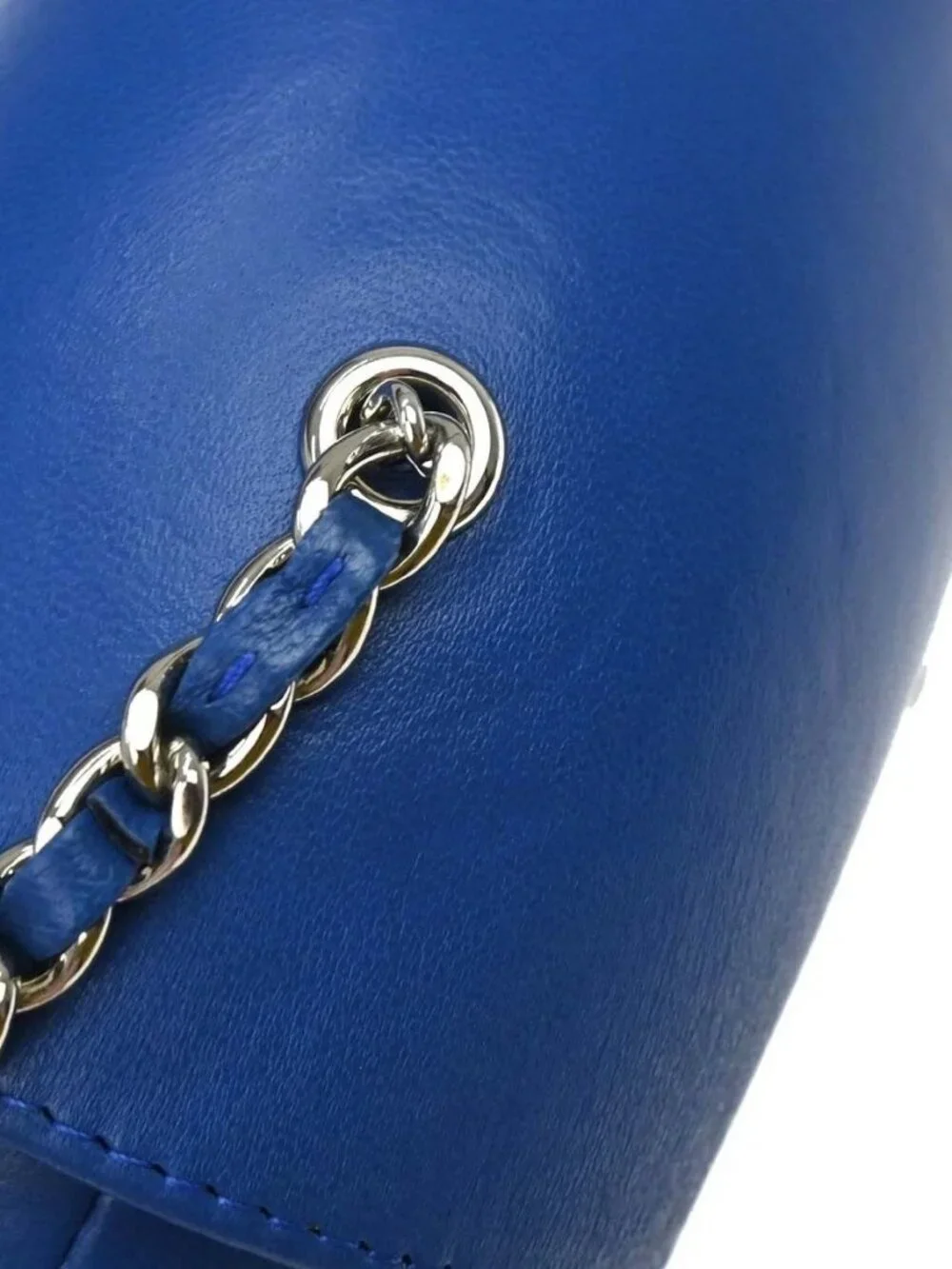 Chanel Blue Evening In The Air Leather Shoulder Bag KQ01712